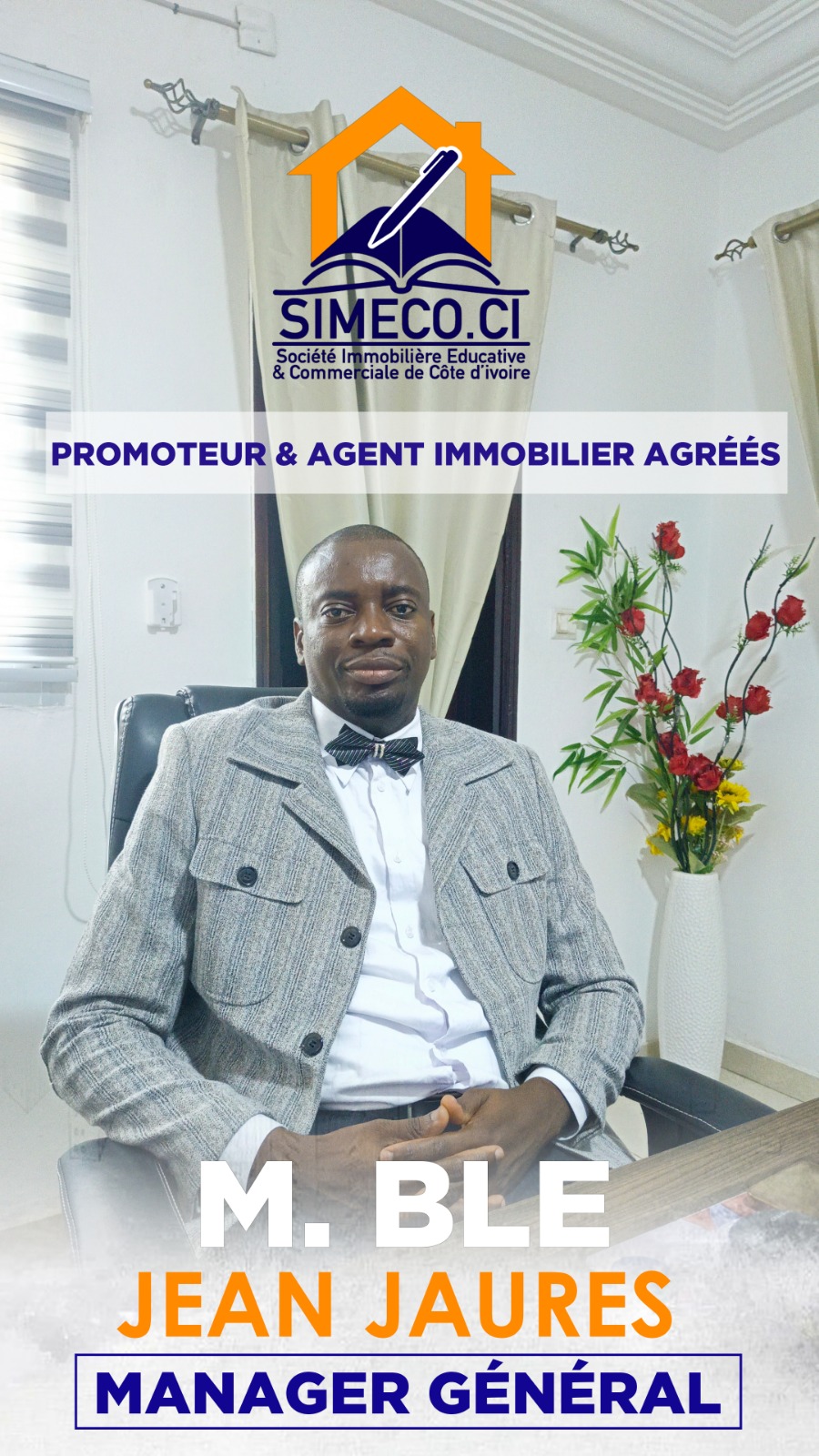 M. BLE JEAN JAURÈS, Manager Général SIMECOCI
